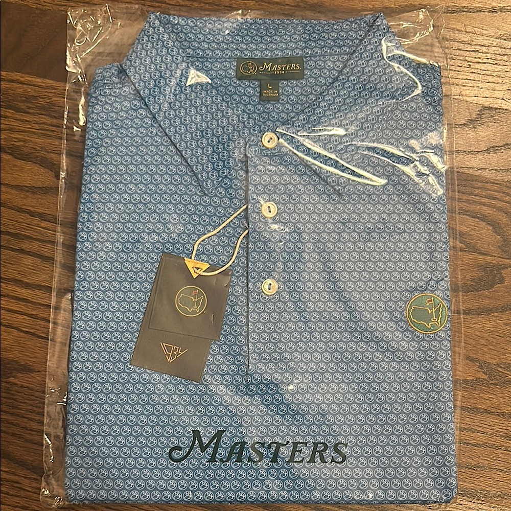 Masters - exclusive purchase at Berckmans Place - Blue Berckman Logo Men's Polo